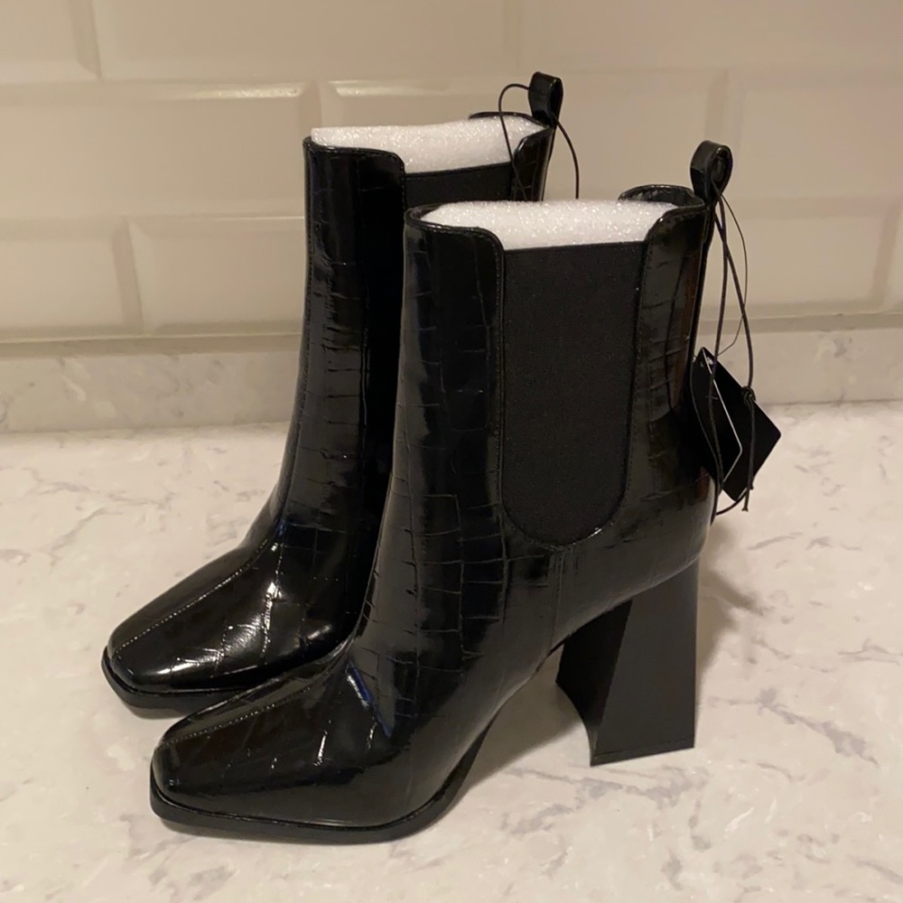 Brand new black booties